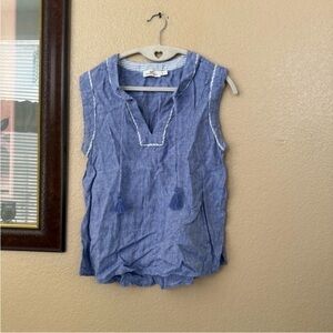Vineyard Sleeveless Top  Size Small